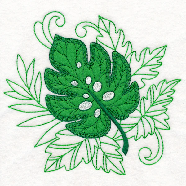 Frolicking Monstera (Applique) - Image 5