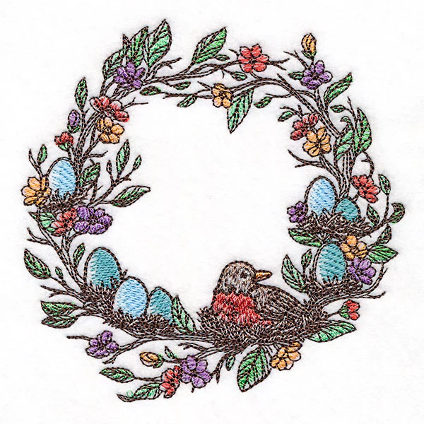 From Easter to Spring Robin & Eggs Wreath - Image 10