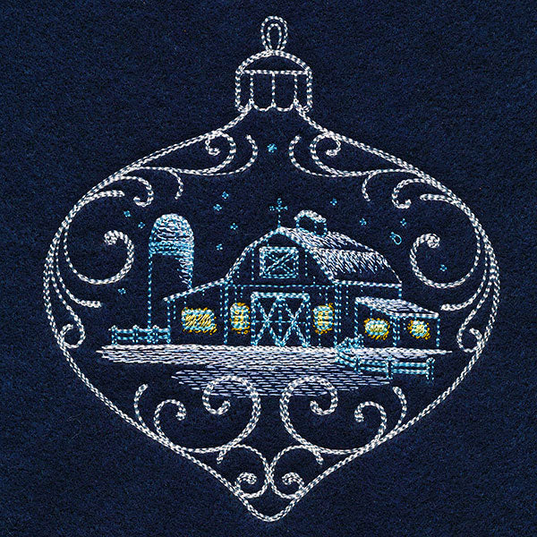 Frosted Barn Ornament - Image 4