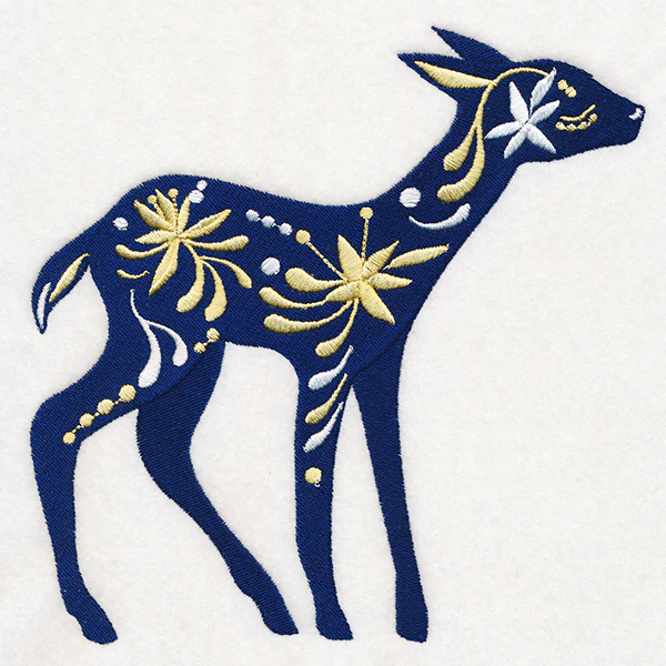 Frosted Blooms Deer - Image 2