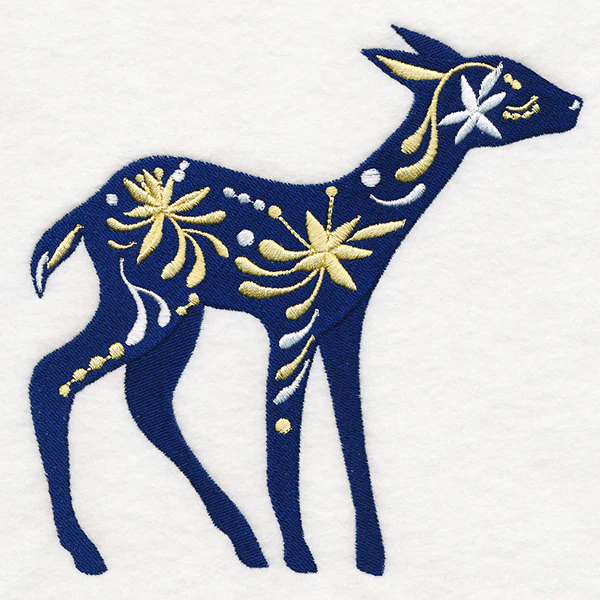 Frosted Blooms Deer - Image 3