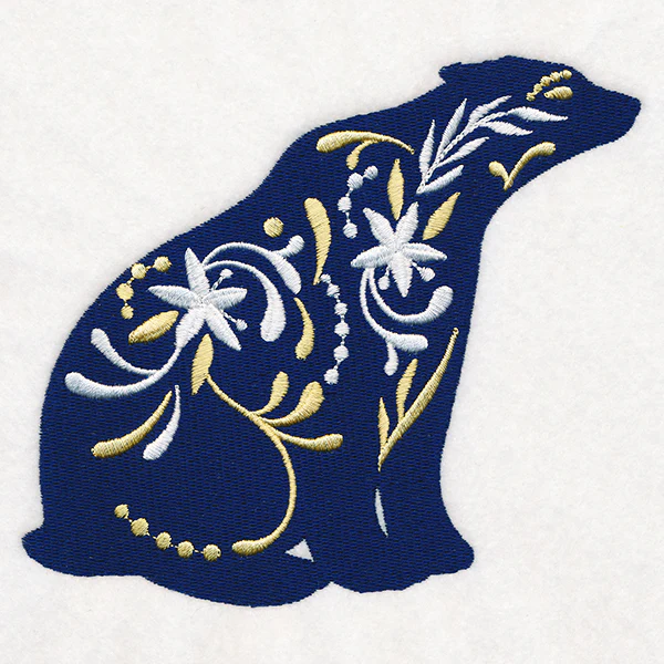 Frosted Blooms Polar Bear - Image 3
