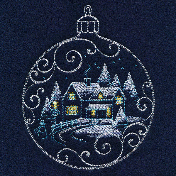 Frosted Cottage Ornament - Image 3