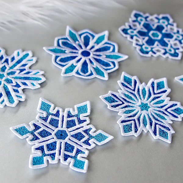 Frosted & Fancy Snowflakes - 5 (Lace) - Image 3