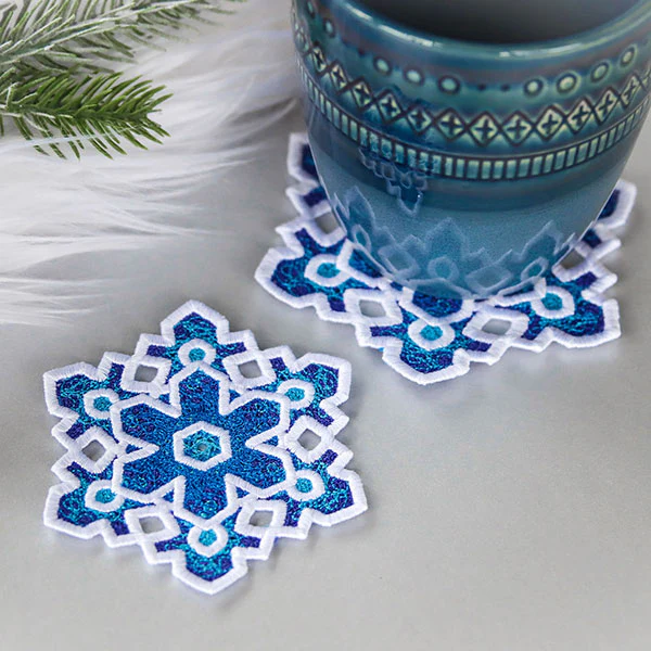 Frosted & Fancy Snowflakes - 6 (Lace) - Image 5