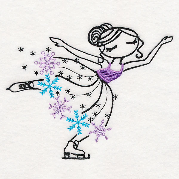 Frosted Skating Ballerina - Image 2