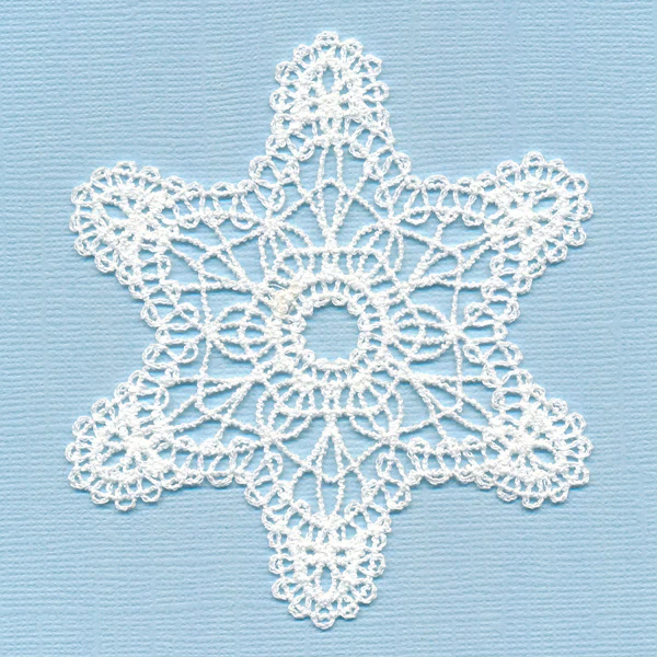 Frosted Window Snowflake (Battenburg Lace) - Image 3
