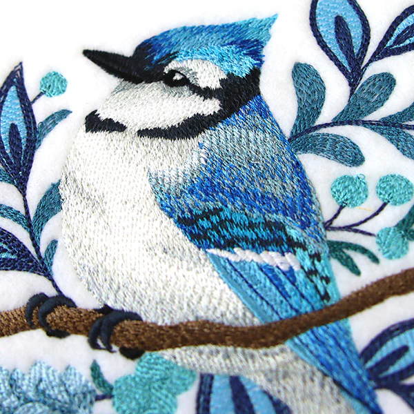 Frosted Winter Blue Jay - Image 2