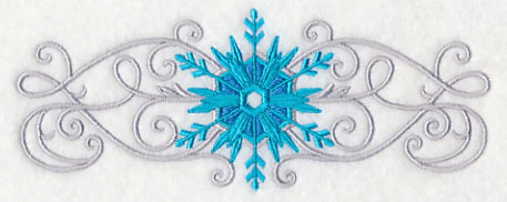 Frosty Filigree Snowflake Border - Image 4