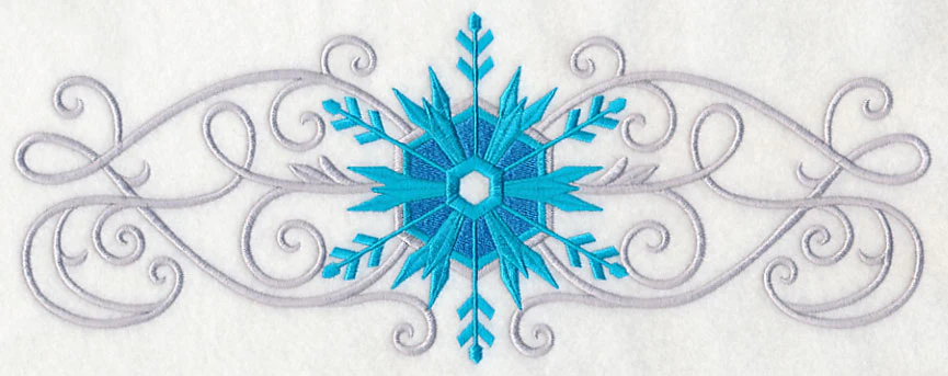 Frosty Filigree Snowflake Border - Image 5