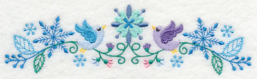 Frosty Foliage & Winter Bird Border - Image 4