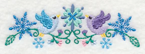 Frosty Foliage & Winter Bird Border - Image 5