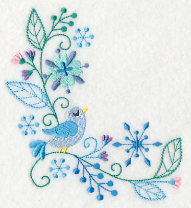 Frosty Foliage & Winter Bird Corner - Image 2