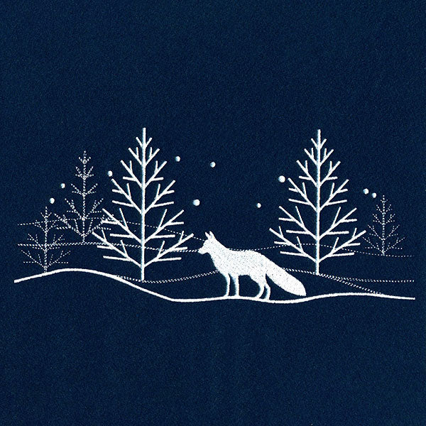 Frosty Fox Scene Border - Image 2