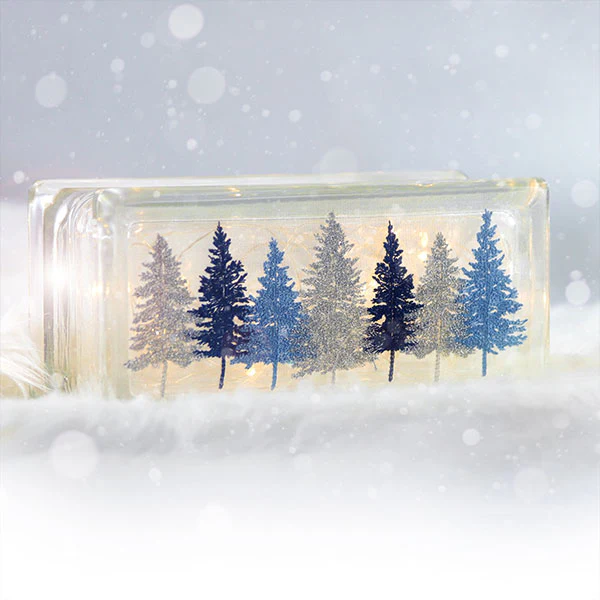 Frosty Winter Forest Border