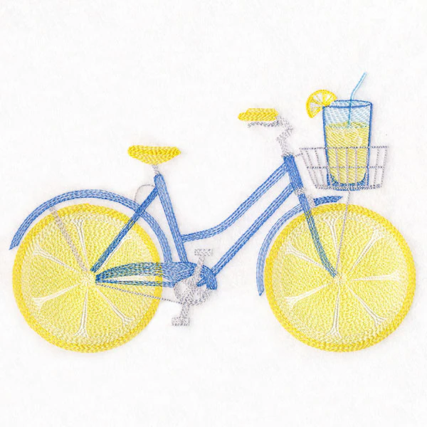 Fruit and Flowers Bicycle - Lemon - Image 5