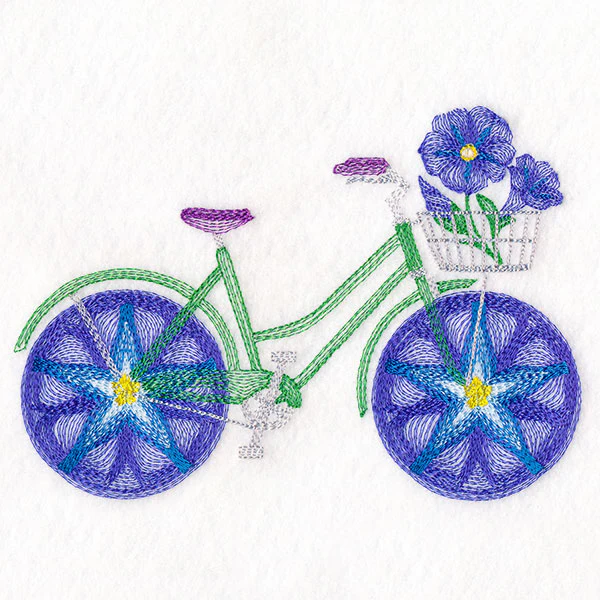 Fruit and Flowers Bicycle - Morning Glory - Image 4