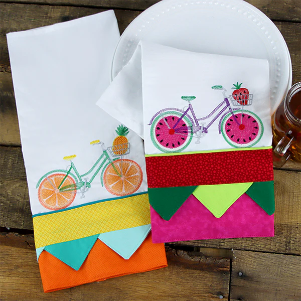 Fruit and Flowers Bicycle - Orange - Image 6