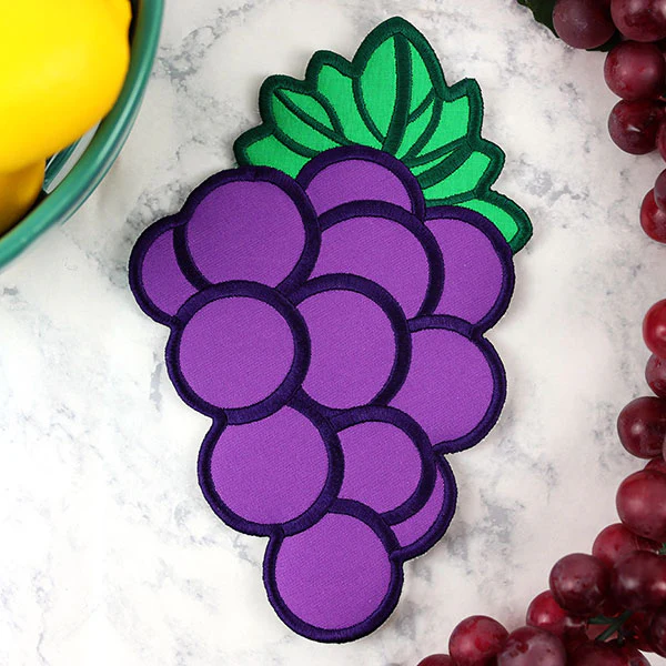 Fruit Trivet - Grape (In-the-Hoop) - Image 3