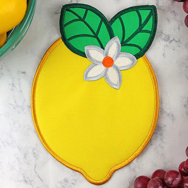 Fruit Trivet - Lemon (In-the-Hoop)
