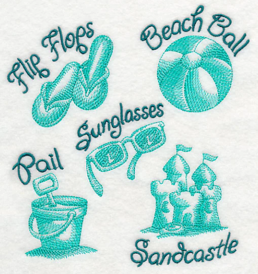 Fun In the Sun Collage (Toile) - Image 4