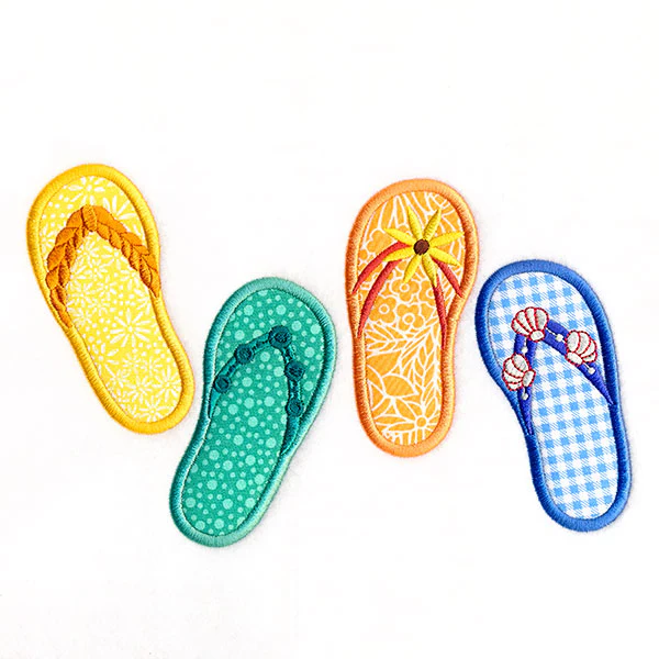 Fun in the Sun Flip Flop Border (Applique) - Image 3