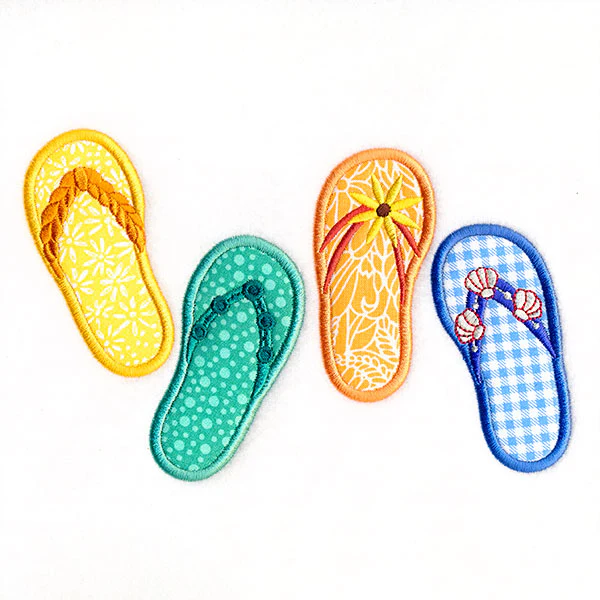 Fun in the Sun Flip Flop Border (Applique) - Image 5