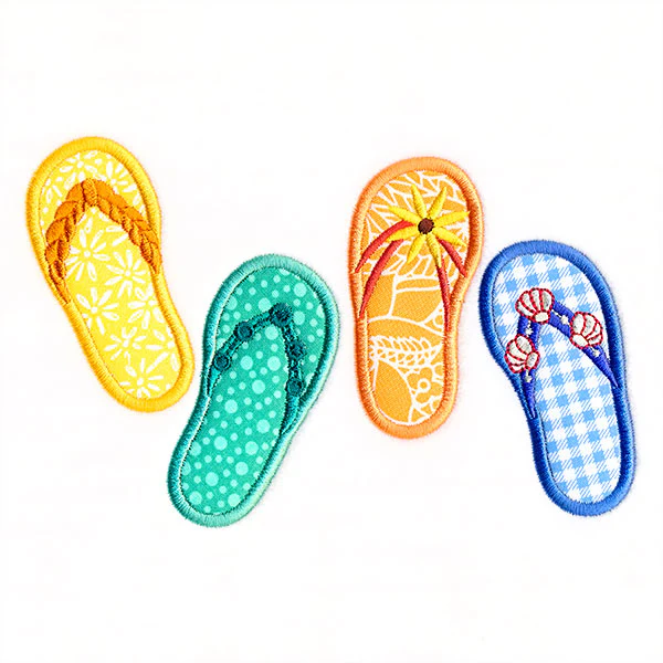 Fun in the Sun Flip Flop Border (Applique) - Image 7