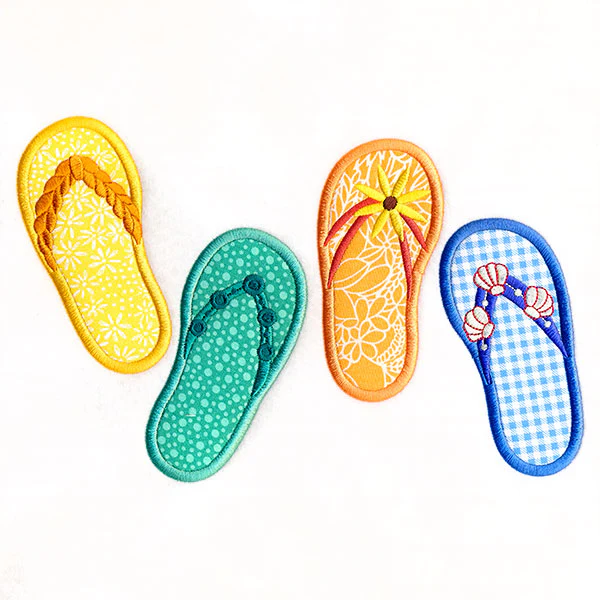 Fun in the Sun Flip Flop Border (Applique) - Image 9