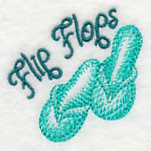 Fun In the Sun Flip-Flops (Toile) - Image 2