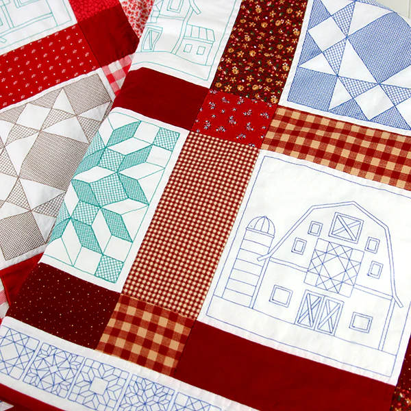 Fun on the Farm Quilting - Merry Kite Square (Trapunto) - Image 12