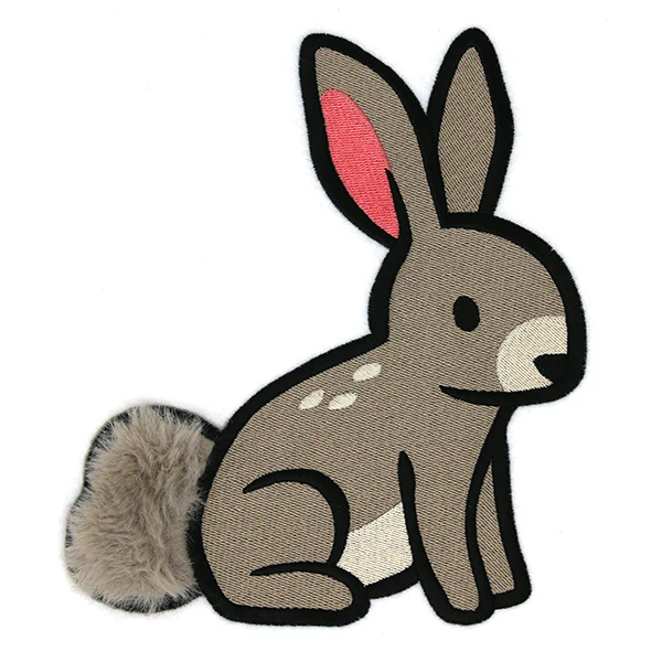 Fuzzy Woodland Bunny (Applique) - Image 4