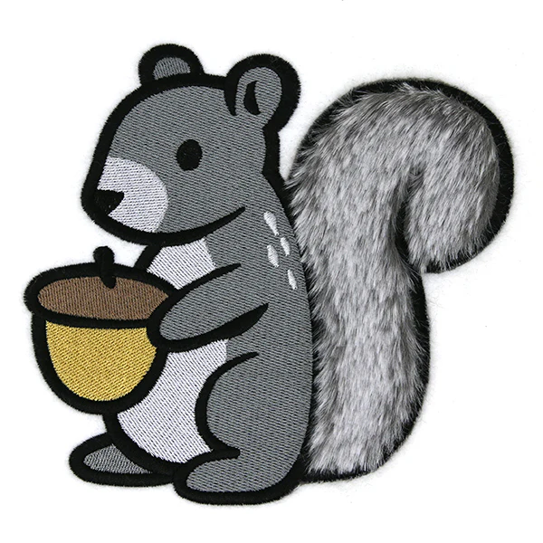 Fuzzy Woodland Squirrel (Applique) - Image 2