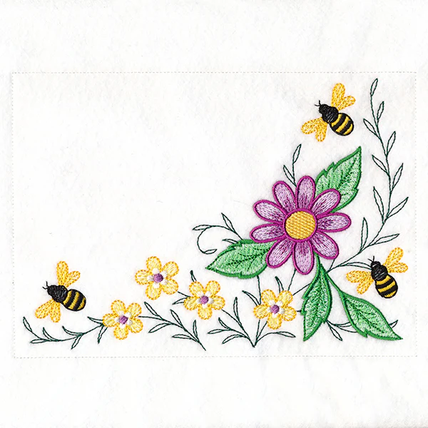Garden Bees Placemat Corner - Bottom Right - Image 2