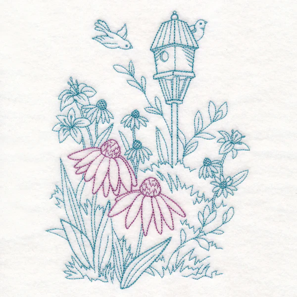 Garden Birdhouse Etching - Image 3