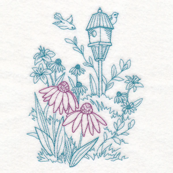 Garden Birdhouse Etching - Image 4