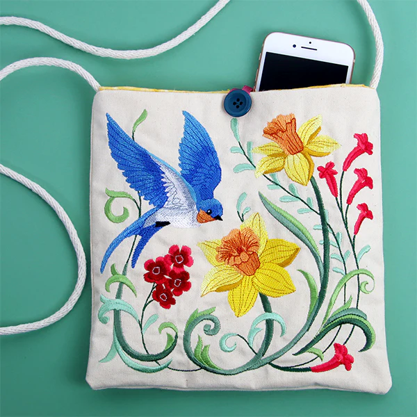 Garden Bluebird in Daffodils and Blooms - Image 14