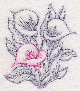 Garden Calla Lily Etching - Image 5
