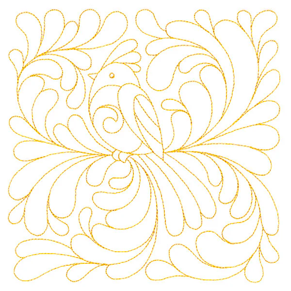 Garden Delights Bird Quilting Square (Double Run) - Image 3