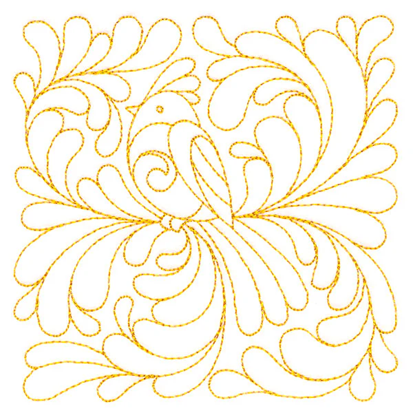 Garden Delights Bird Quilting Square (Double Run) - Image 5
