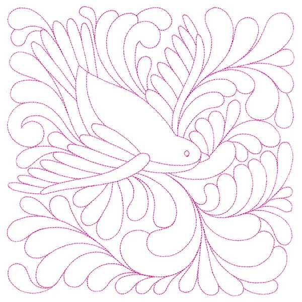 Garden Delights Sparrow Quilting Square (Double Run) - Image 11