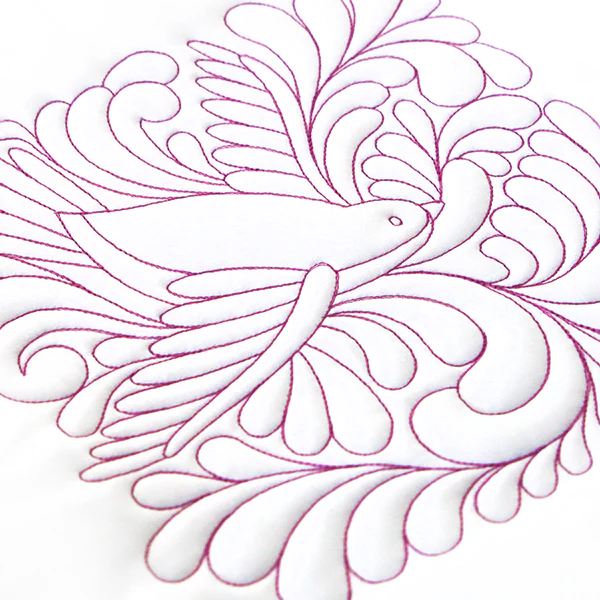 Garden Delights Sparrow Quilting Square (Double Run) - Image 4