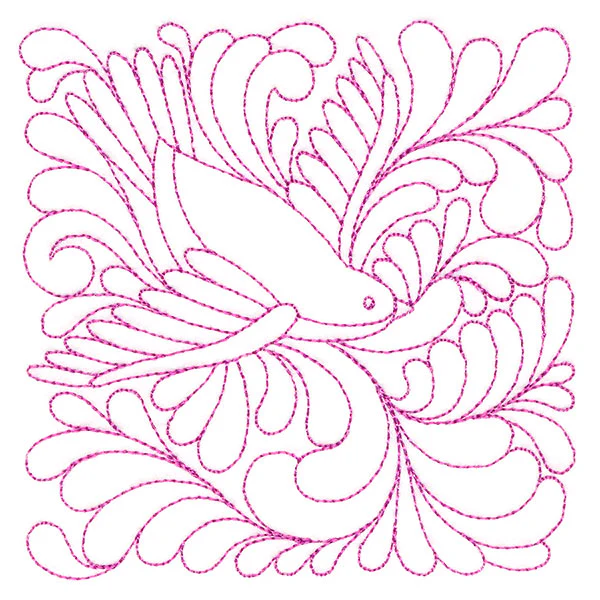 Garden Delights Sparrow Quilting Square (Double Run) - Image 9