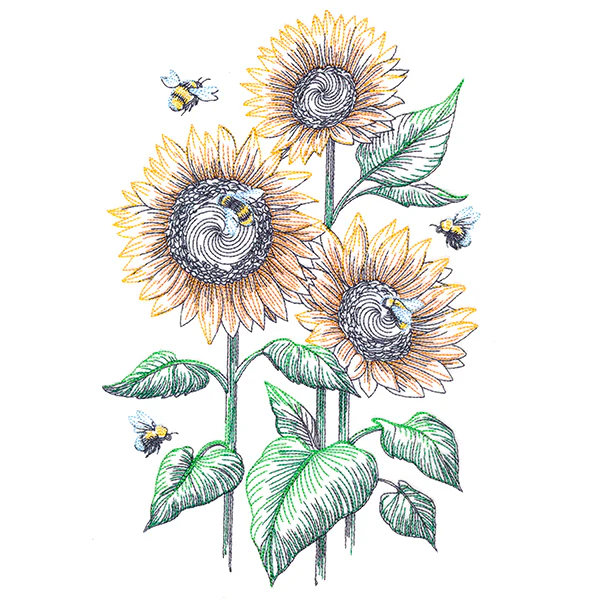 Garden Delights - Sunflowers & Bees - Image 5