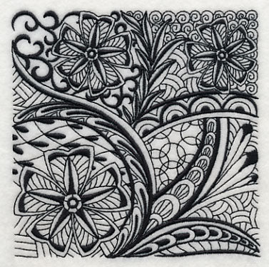 Garden Elegance (Blackwork) - Image 4