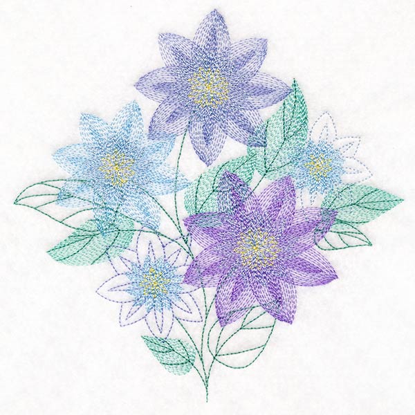 Garden Flower Bouquet - Clematis - Image 3