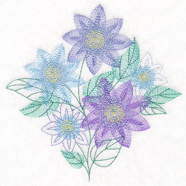 Garden Flower Bouquet - Clematis - Image 5