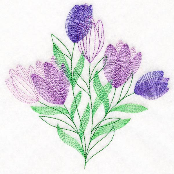 Garden Flower Bouquet - Crocus - Image 3