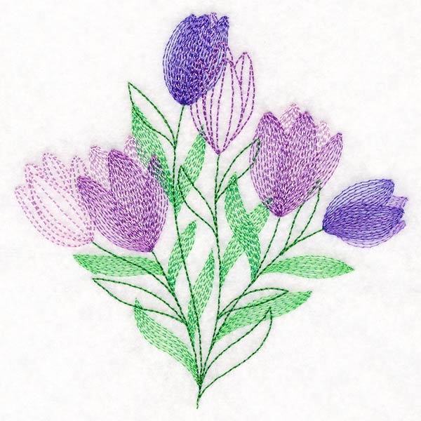 Garden Flower Bouquet - Crocus - Image 4