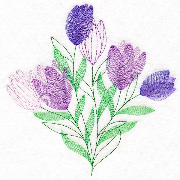 Garden Flower Bouquet - Crocus - Image 5